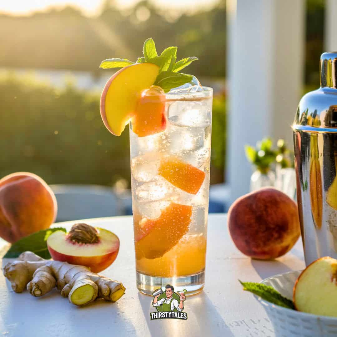 Ginger Peach Fizz