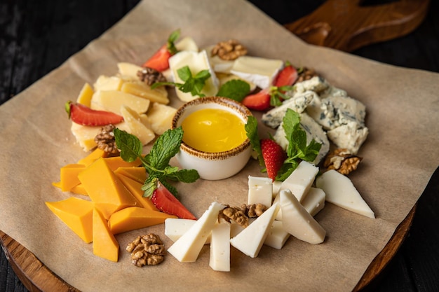 Brussels Cheese Platter with Honey and Nuts