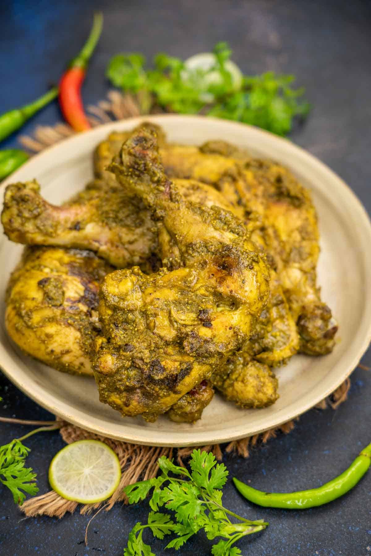 Goan Chicken Cafreal with Cashews