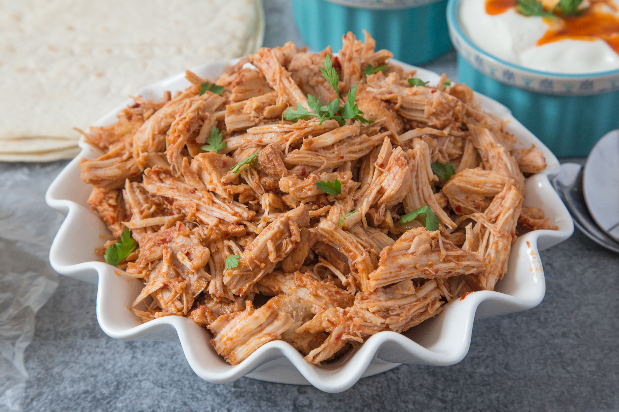 Slow-Cooked Adobo Pork with Plantains and Cilantro