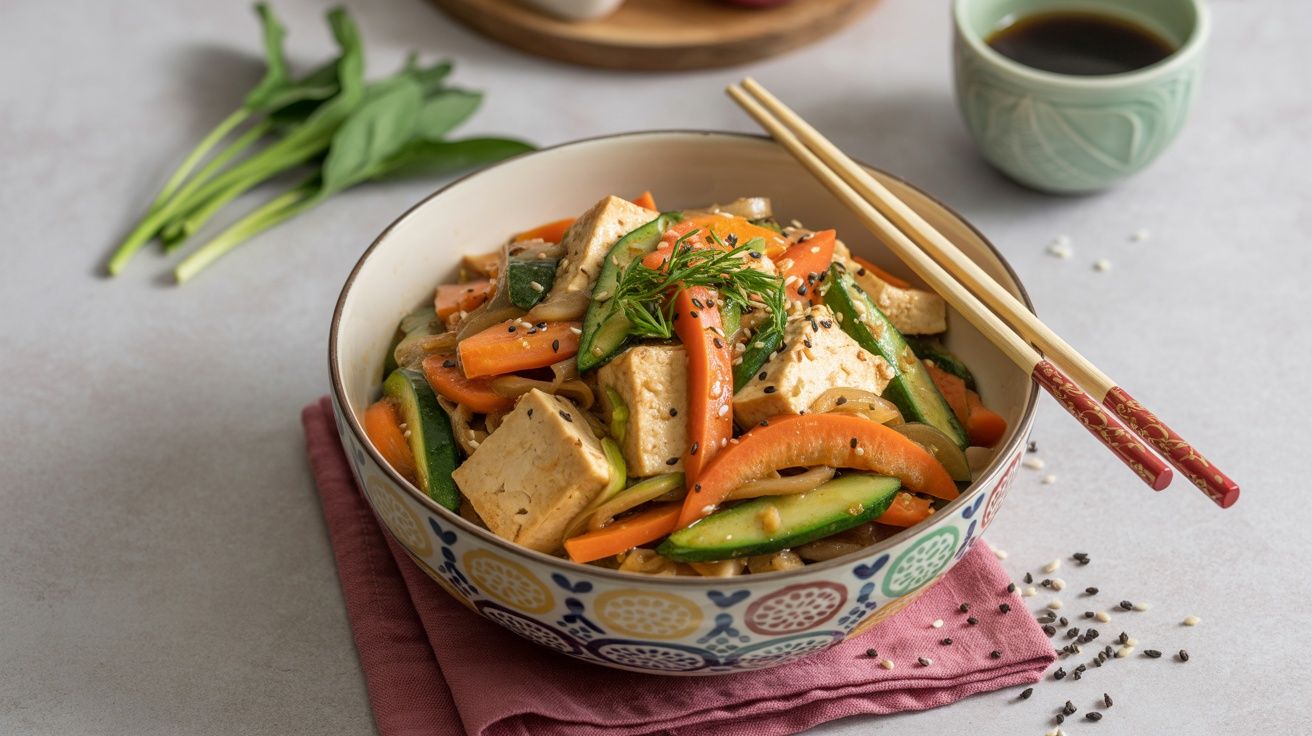 Stir-Fried Vegetable Medley with Tofu