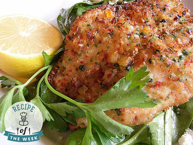 Coconut-Crusted Tilapia with Mango-Cucumber Salad