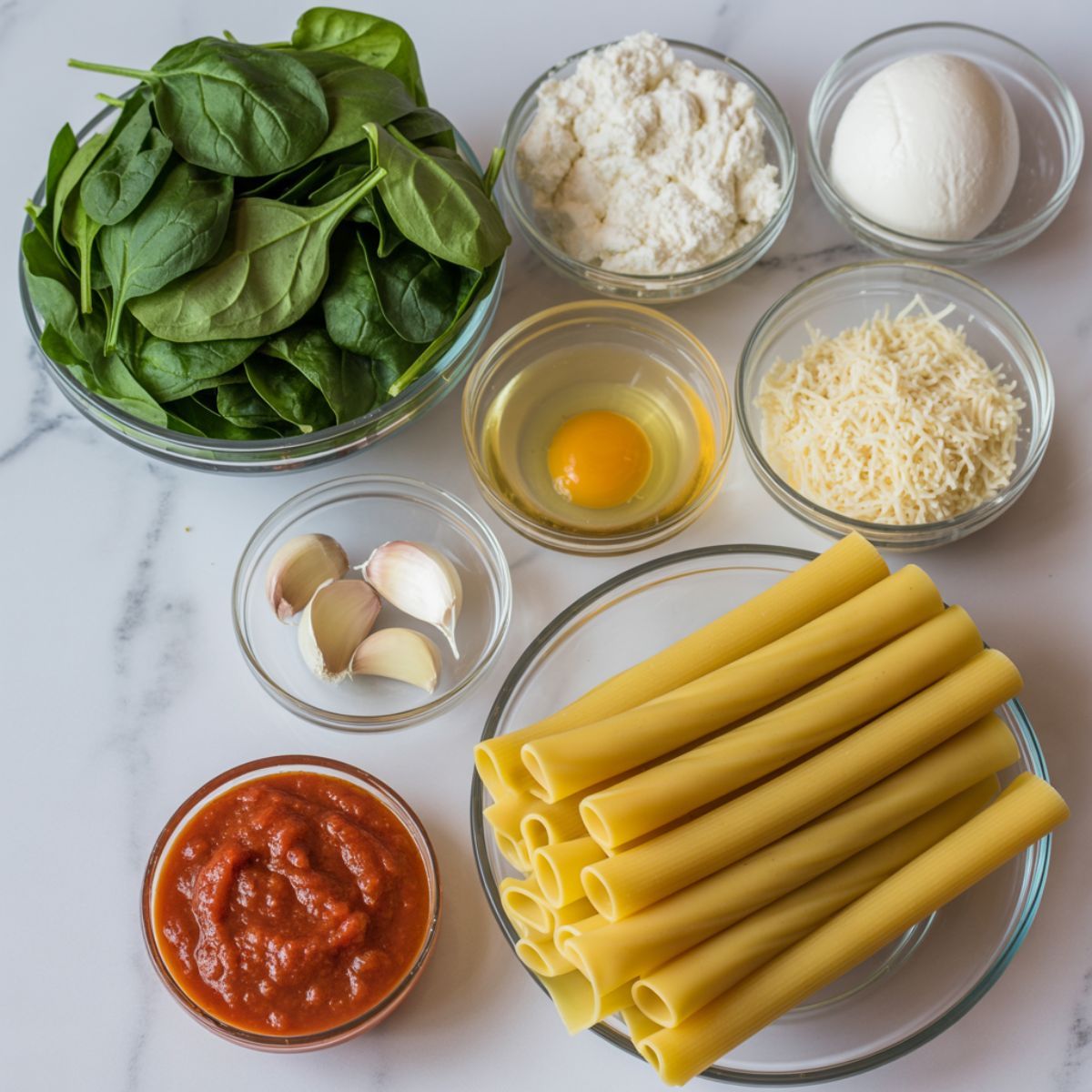 Manicotti with Hidden Ricotta and Spinach Filling