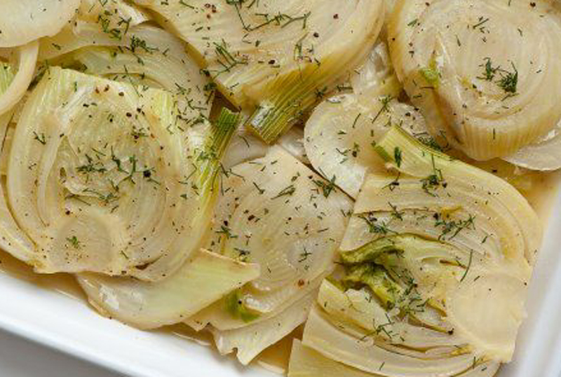 Braised Fennel and Shallots with Thyme