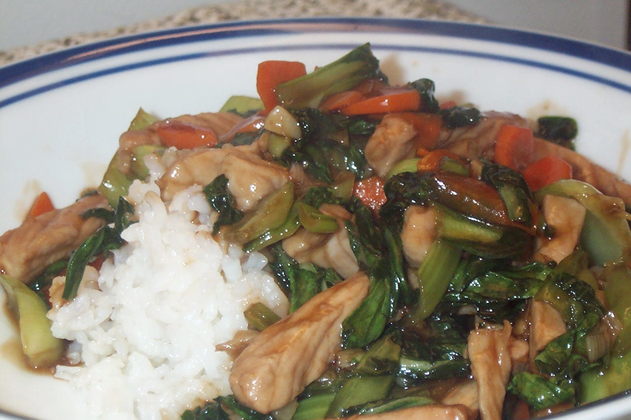 Hoisin-Glazed Pork and Bok Choy Stir Fry