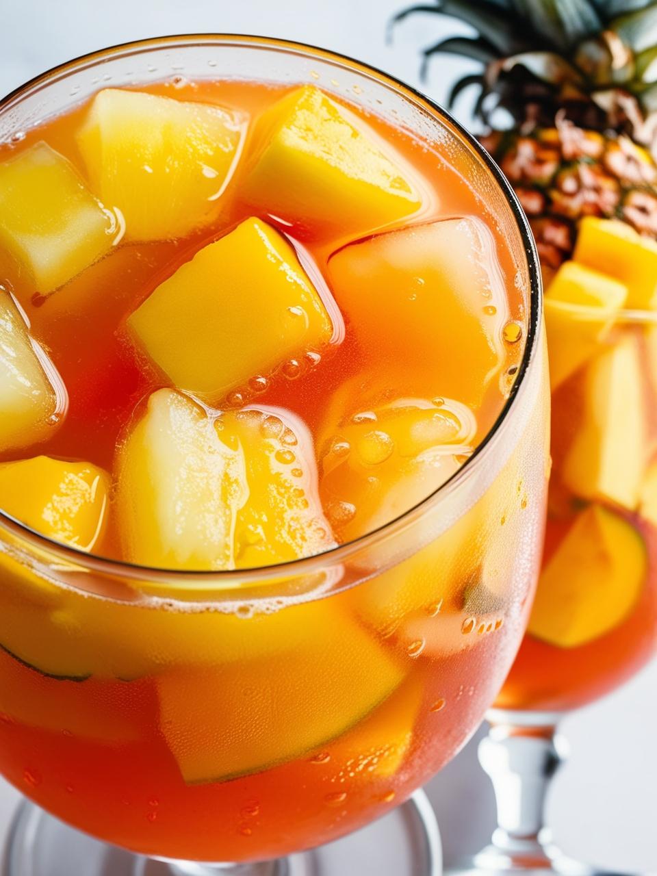 Pineapple-Mango Muddled Punch