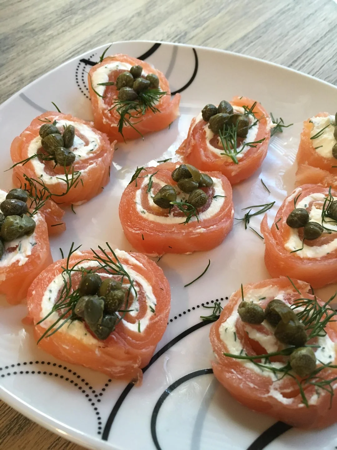Open-Faced Smoked Salmon on Rye with Dill Cream