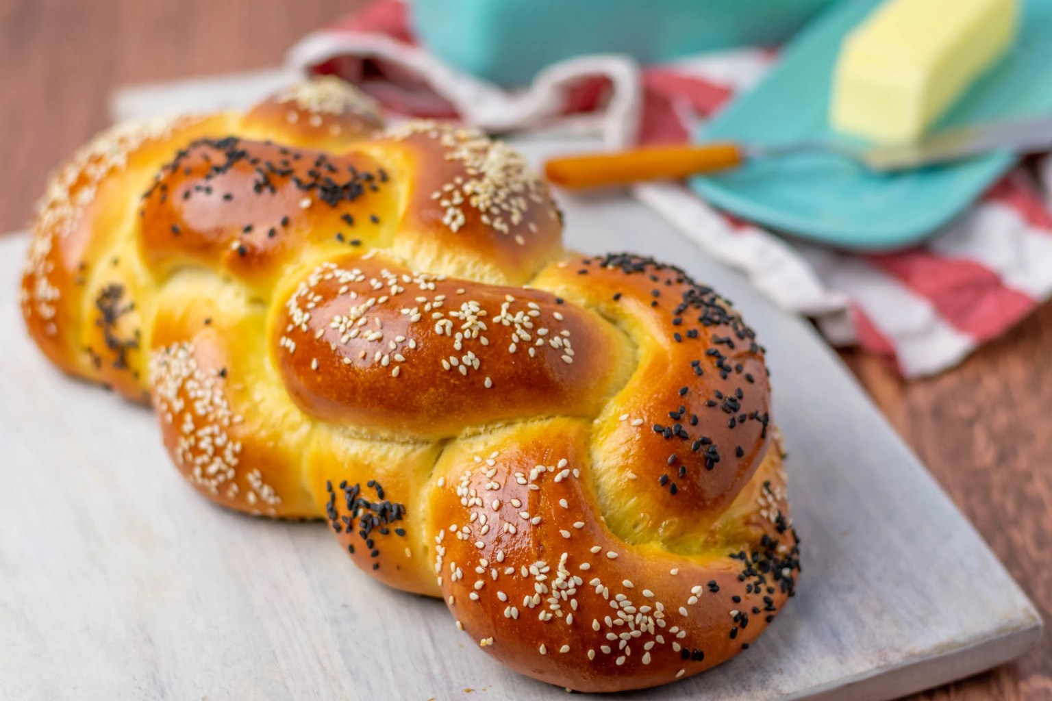 Sourdough Challah with Honey and Cinnamon