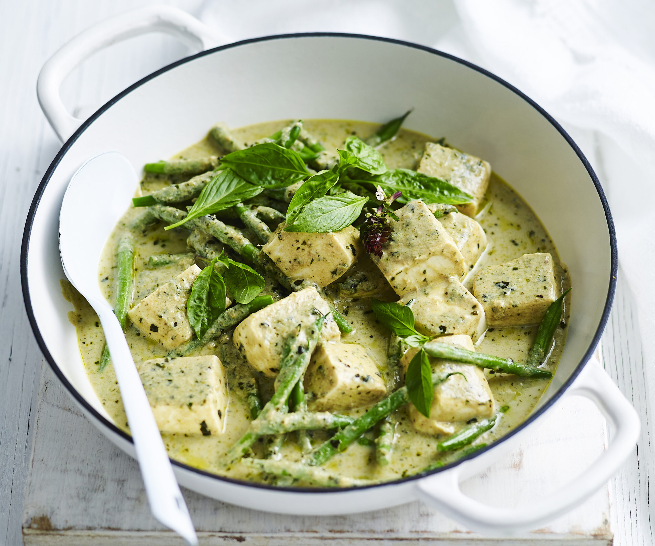 Simmered Tofu and Green Bean Curry