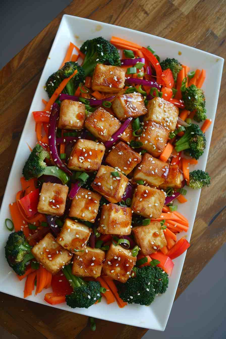 Rainbow Veggie Stir-Fry with Tamarind Glaze