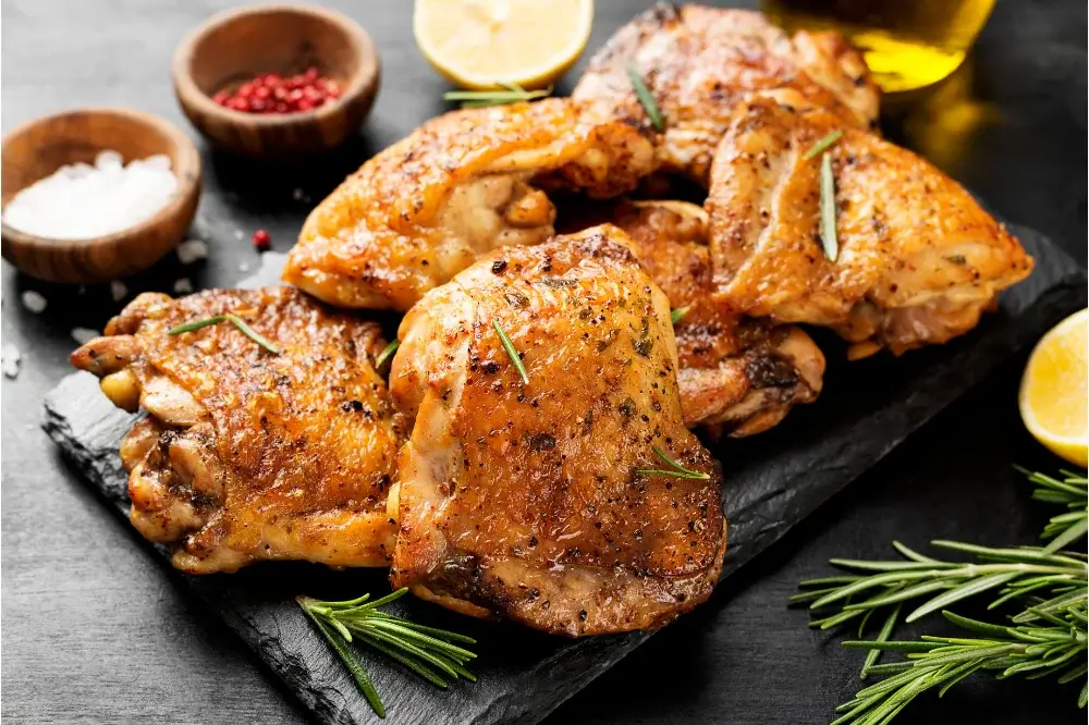 Aperol-Basted Chicken Thighs with Rosemary