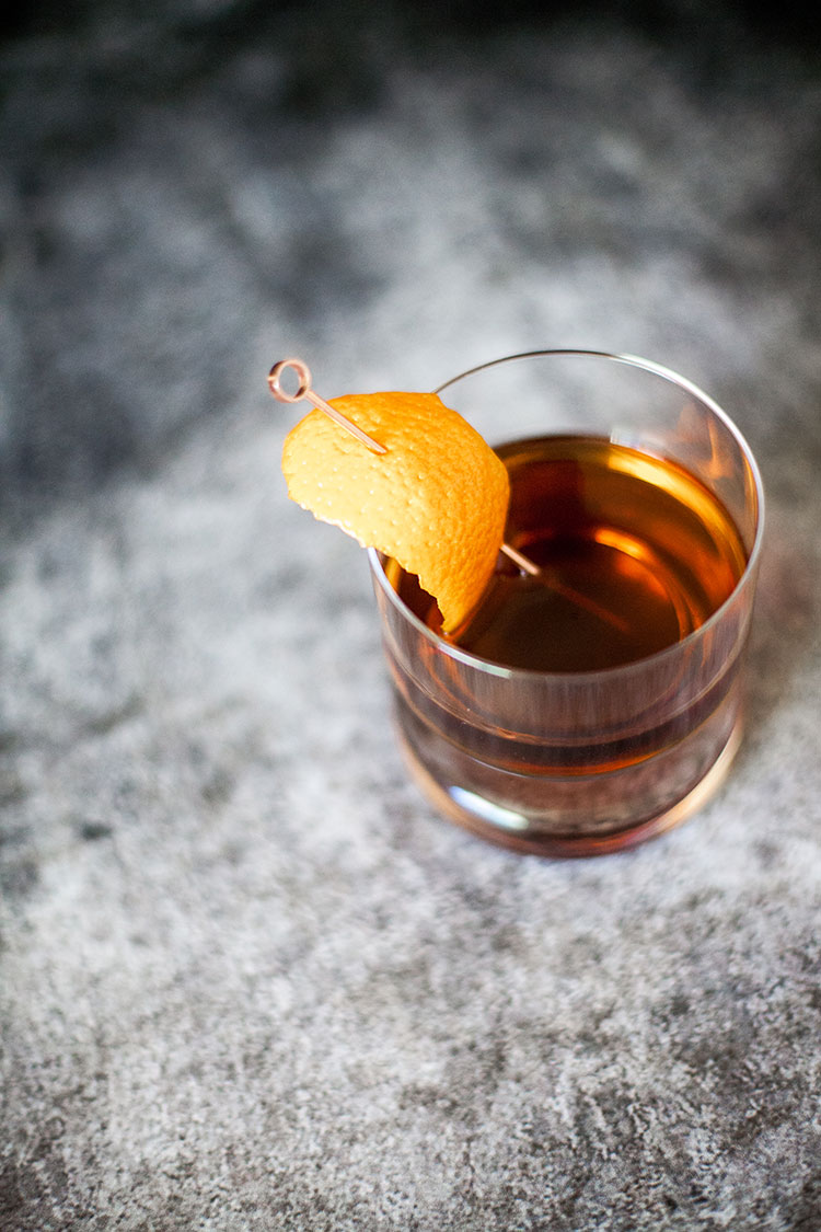 Rye Manhattan with Black Walnut Bitters