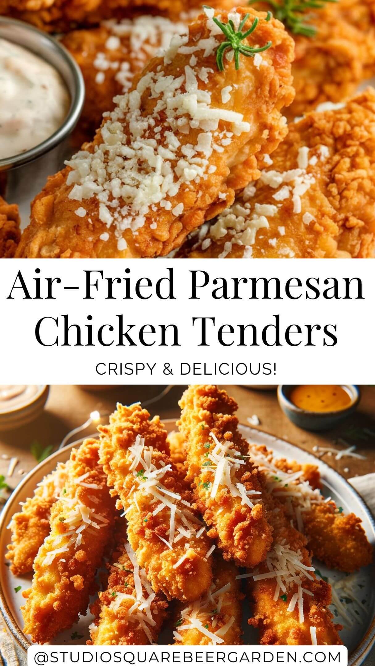 Air-Fried Chicken Tenders with Parmesan