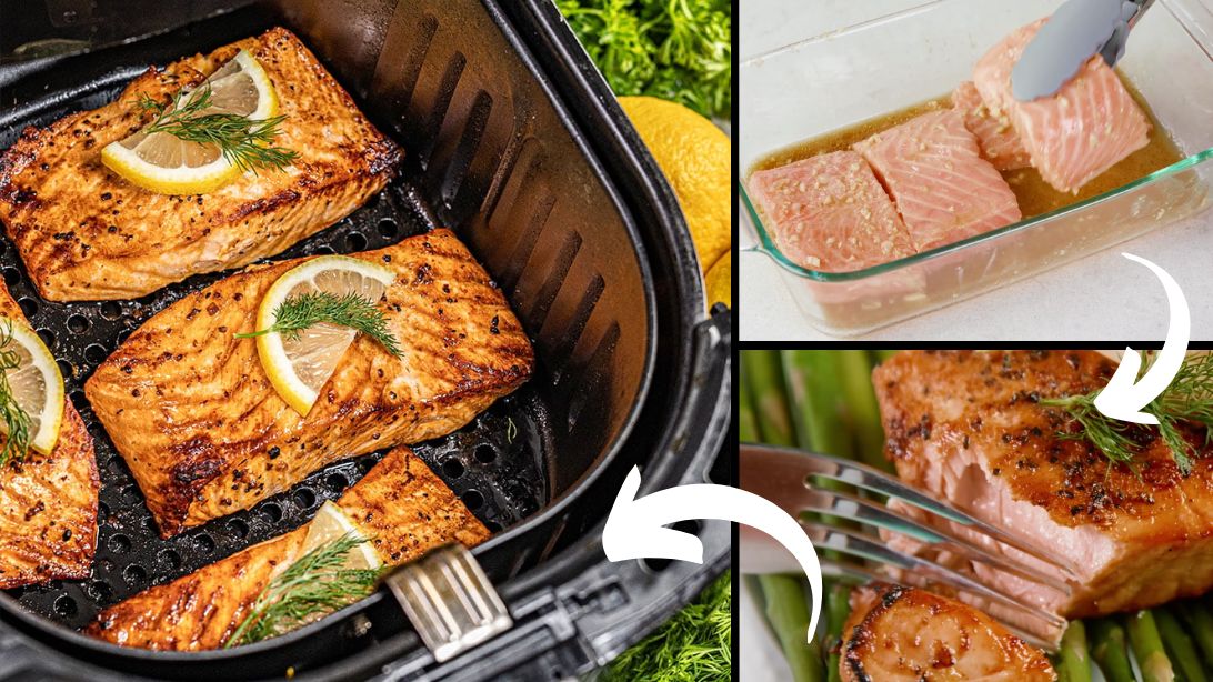 Lemon-Dill Air-Fried Salmon
