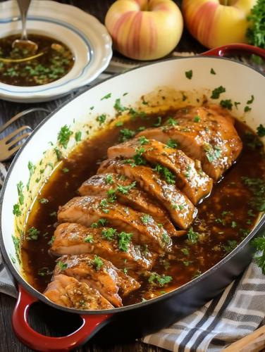 Honey-Glazed Pork Tenderloin with Caramelized Apples