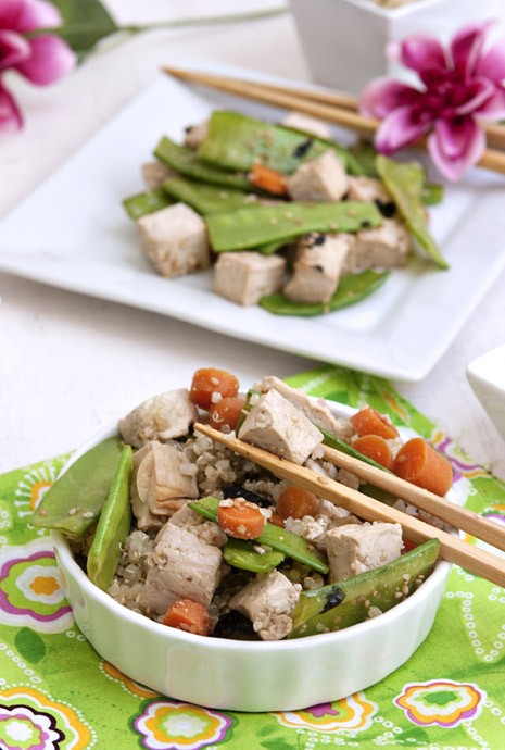 Stir-Fried Spring Vegetables with Tofu and Sesame