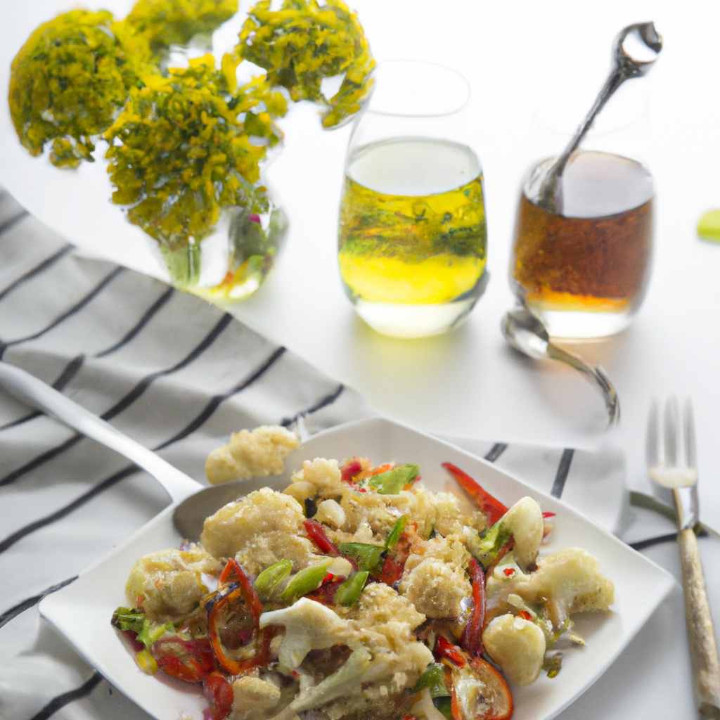 Cauliflower Rice Stir-Fry with Mushrooms and Zucchini