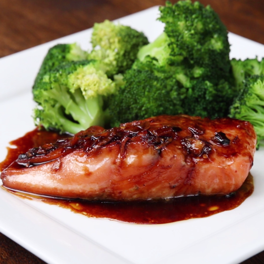 Honey-Soy Glazed Salmon Fillets