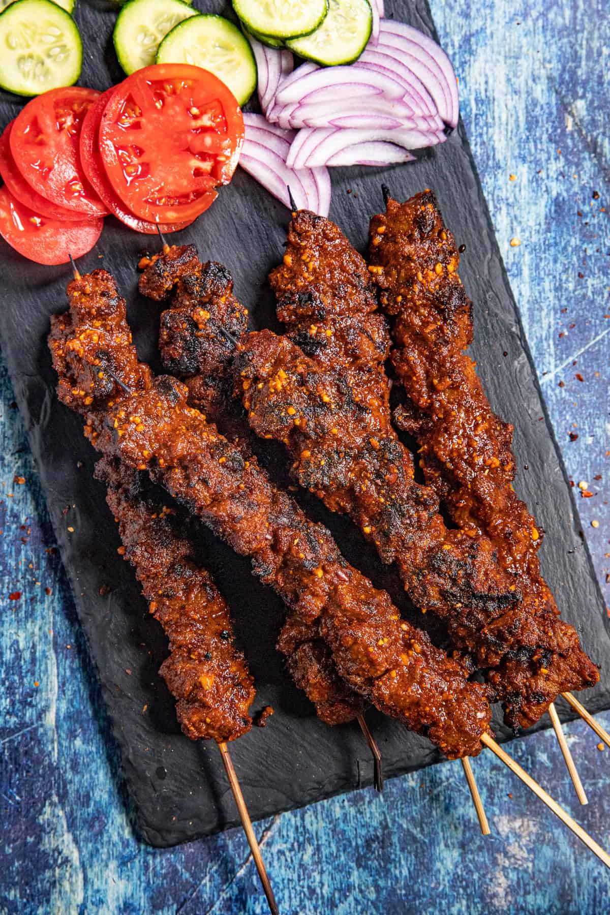 Grilled Beef Suya with Peanut and Spice Rub