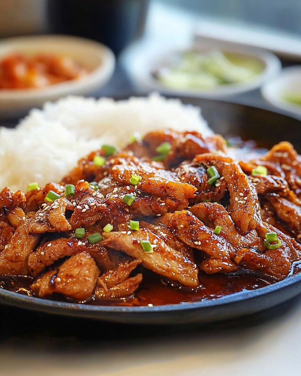Korean-Style BBQ Pork with Kimchi