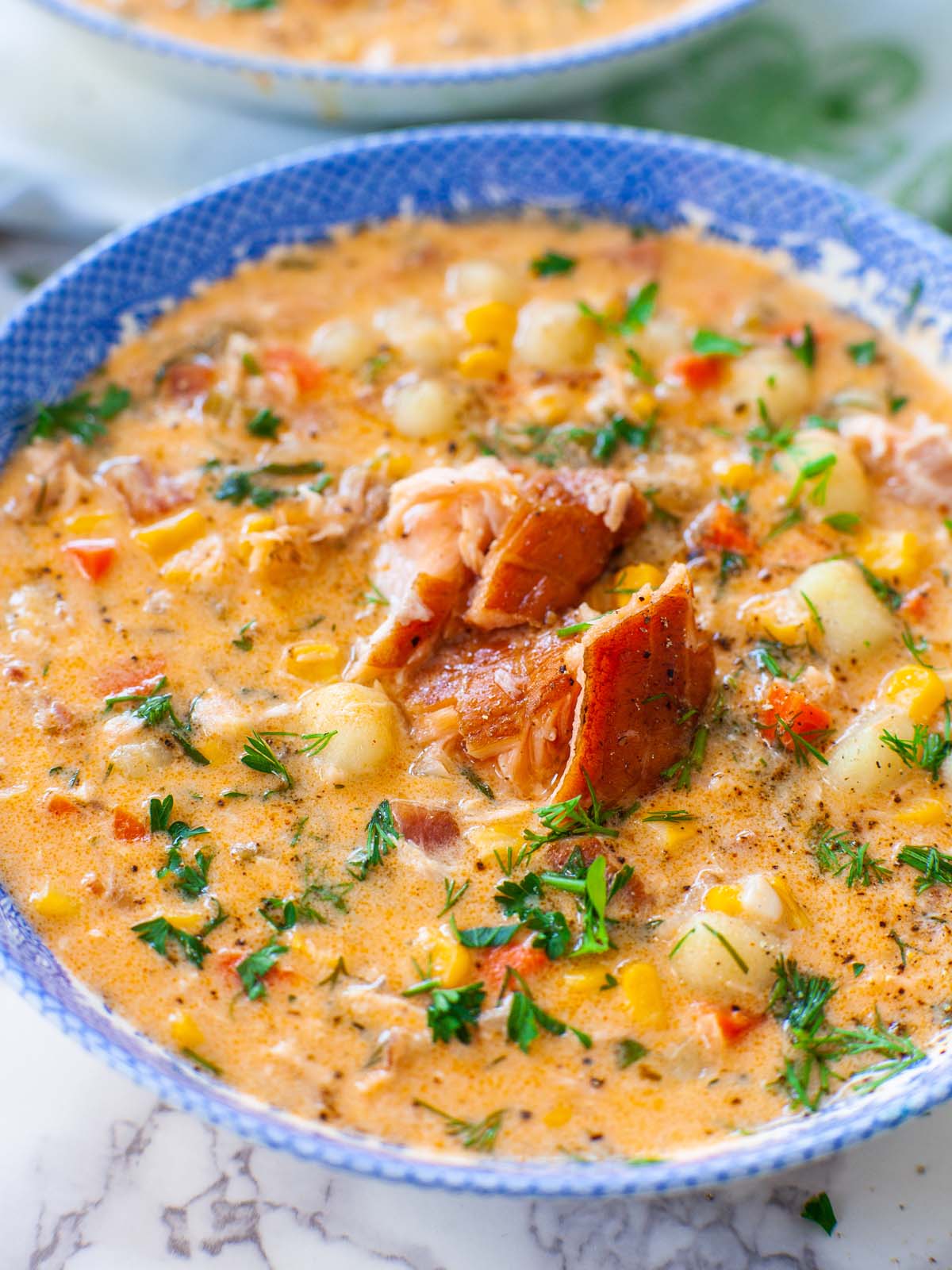 Baltimore-Style Smoked Salmon Chowder