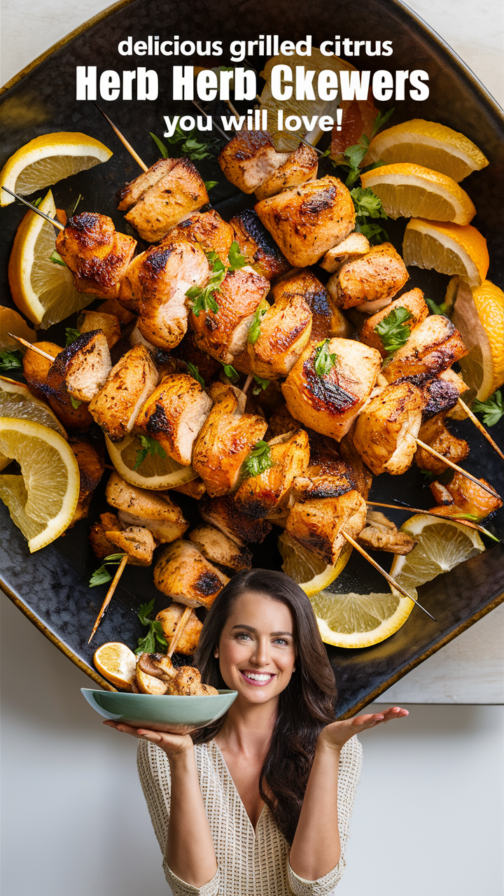 Citrus-Herb Chicken Skewers