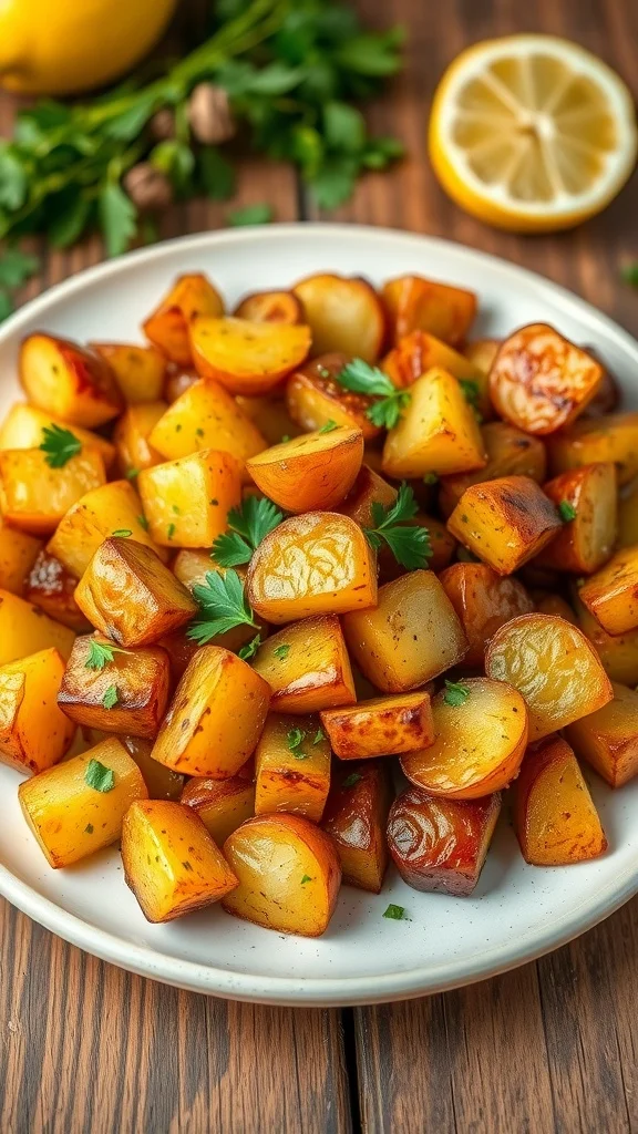 Zesty Lemon-Herb Roasted Potatoes