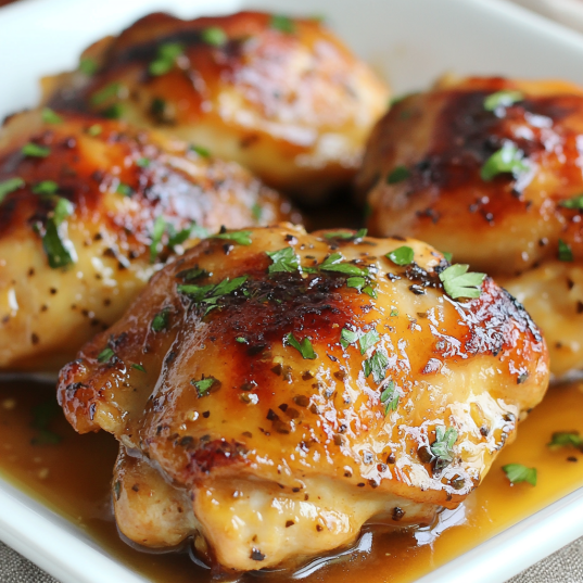Honey-Mustard Chicken Thighs with Herbs