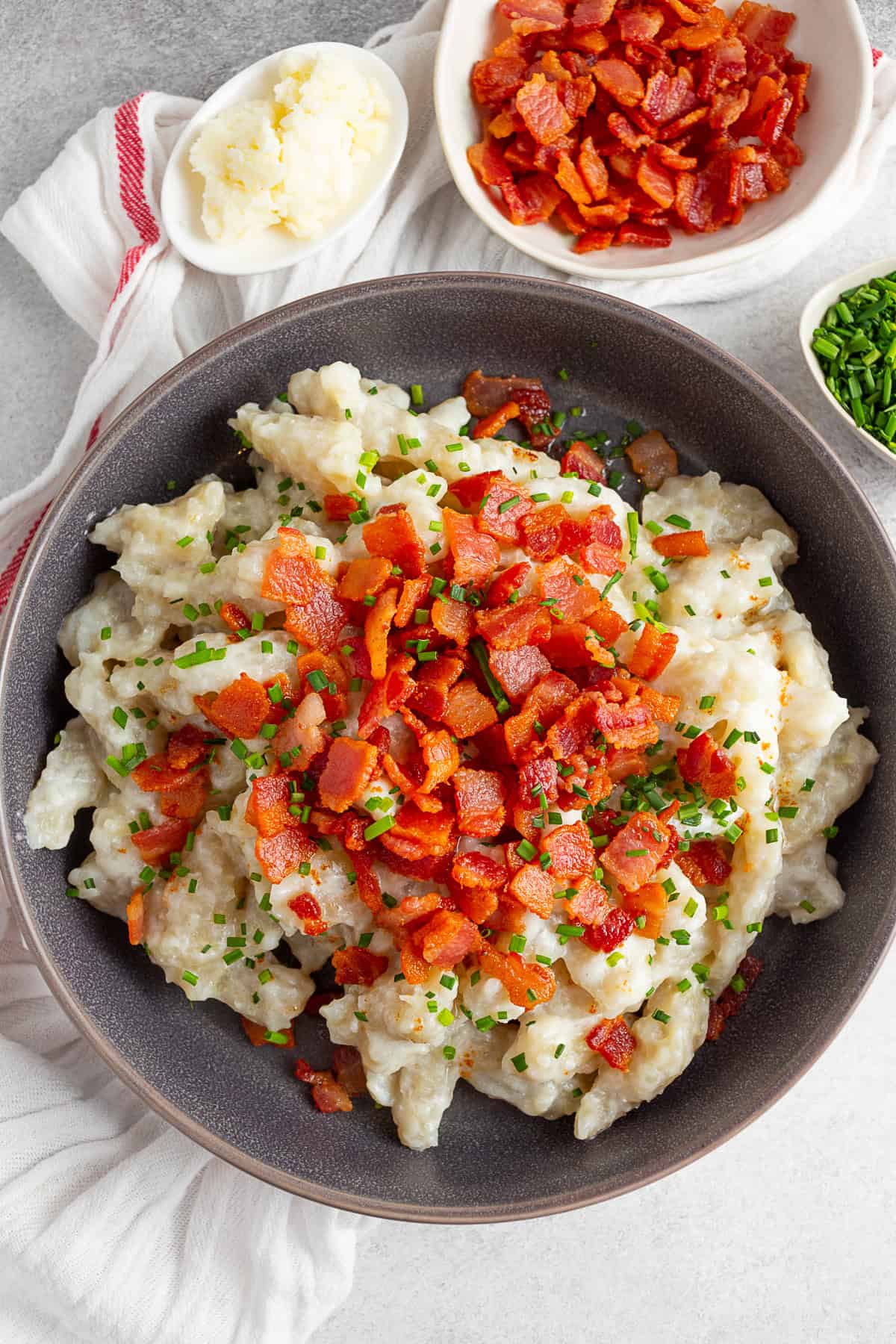 Potato Halushki with Sour Cream