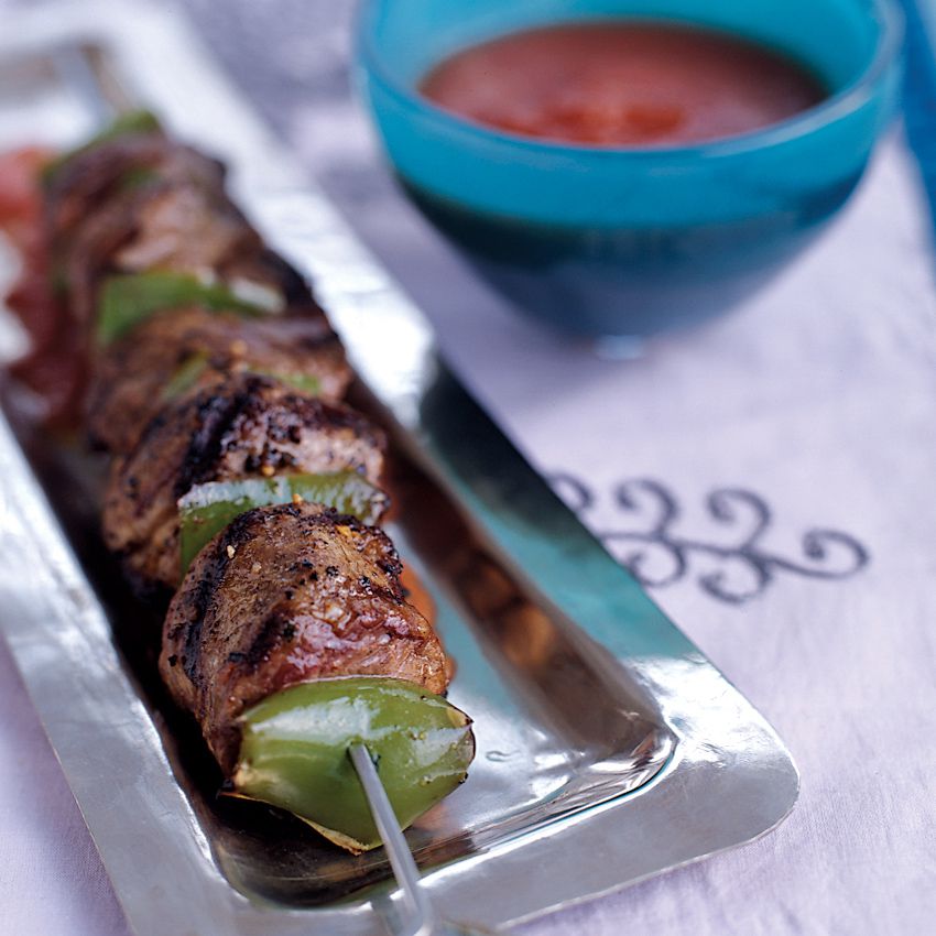 Sumac-Spiced Lamb and Tomato Kebabs