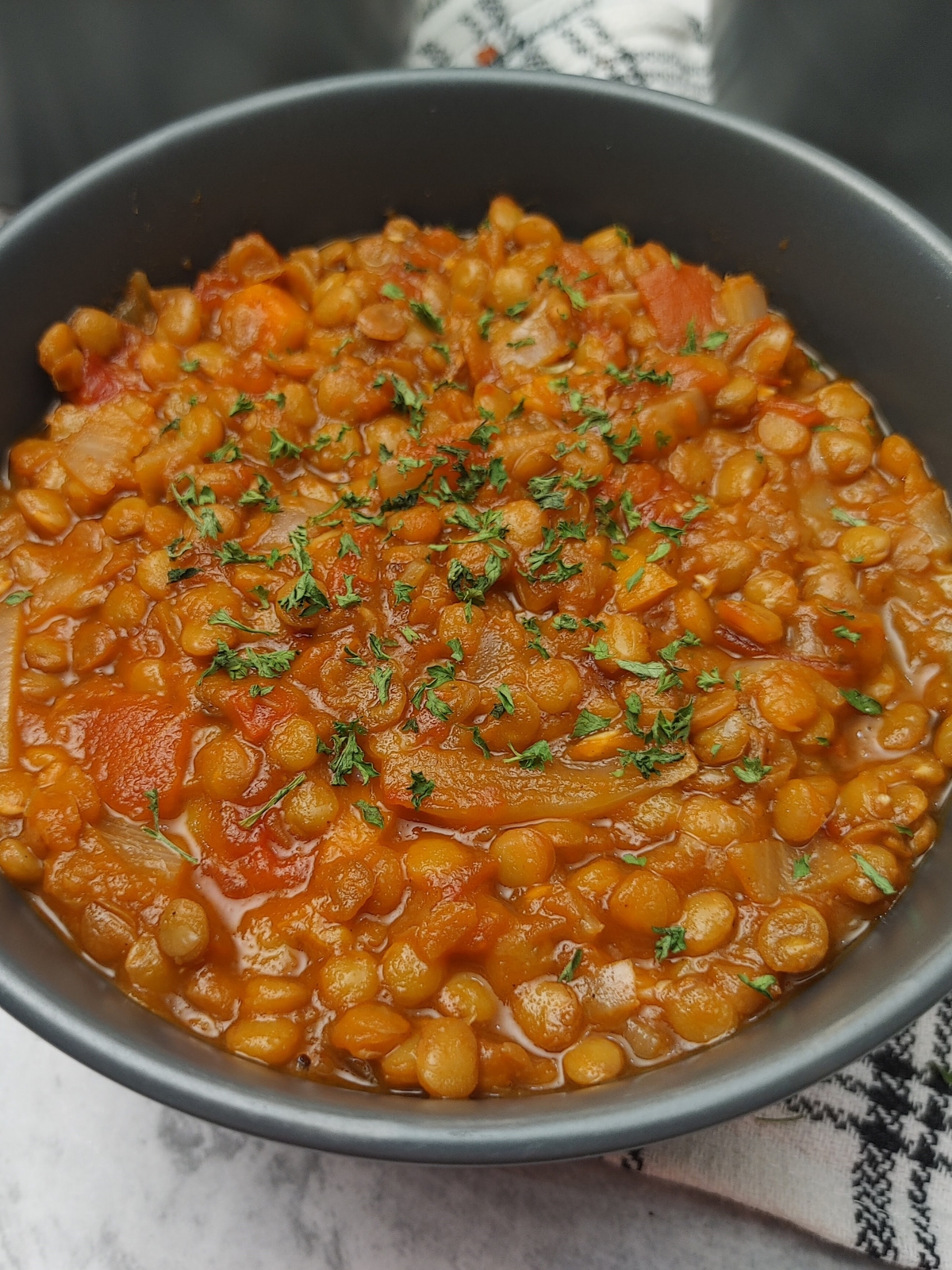 One-Pot Tomato and Lentil Stew