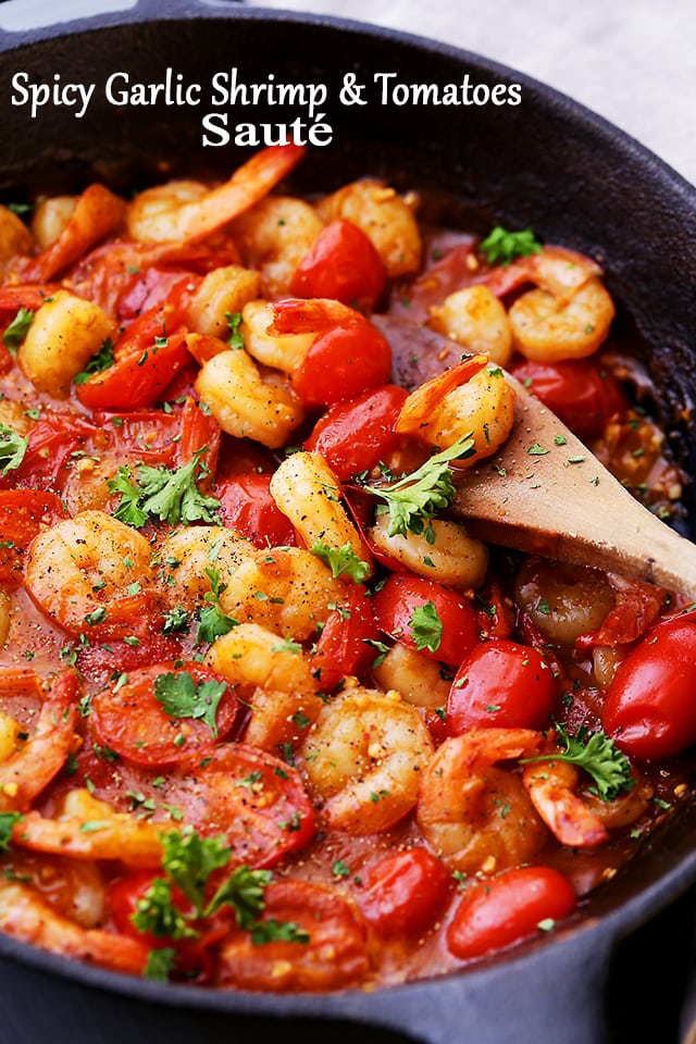 One-Pan Sautéed Shrimp with Cherry Tomatoes and Fresh Thyme