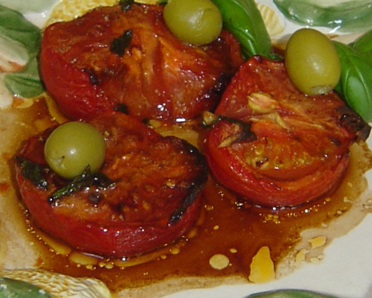 Warm Roasted Tomato and Rosemary Salad
