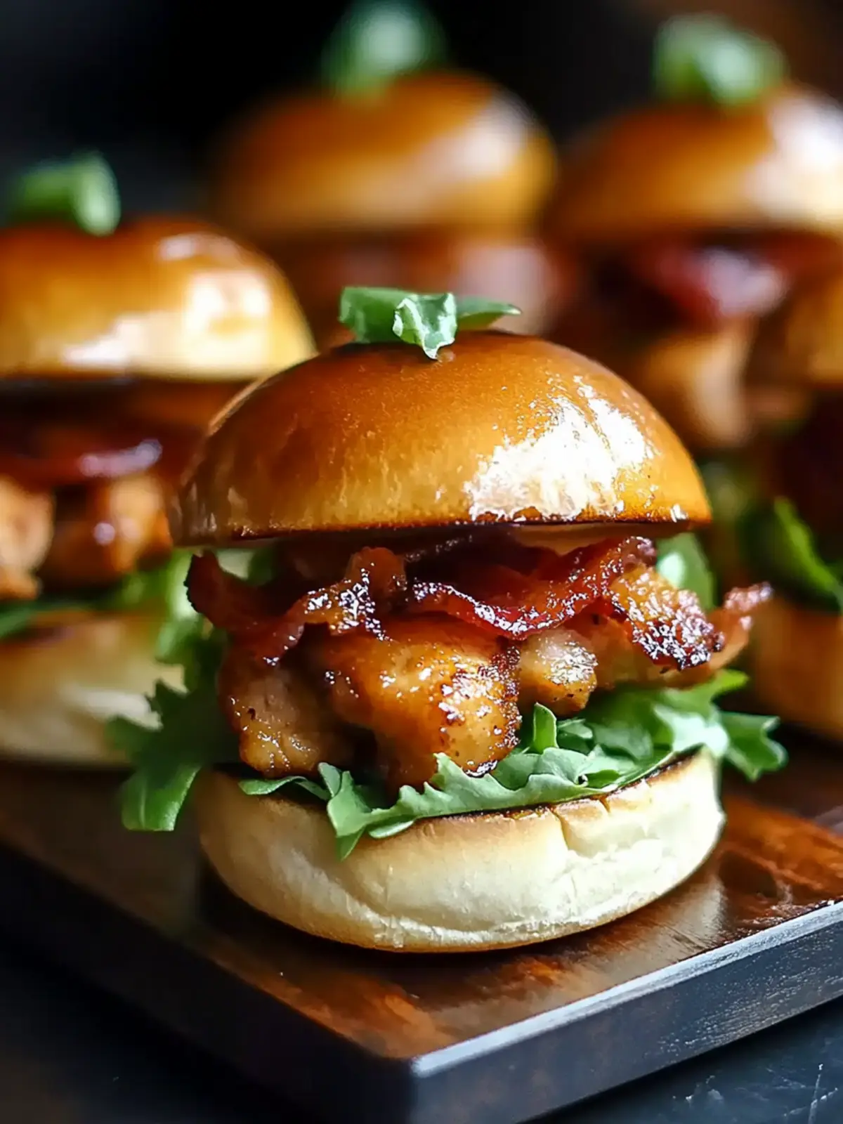 Peameal Bacon and Maple Syrup Sliders