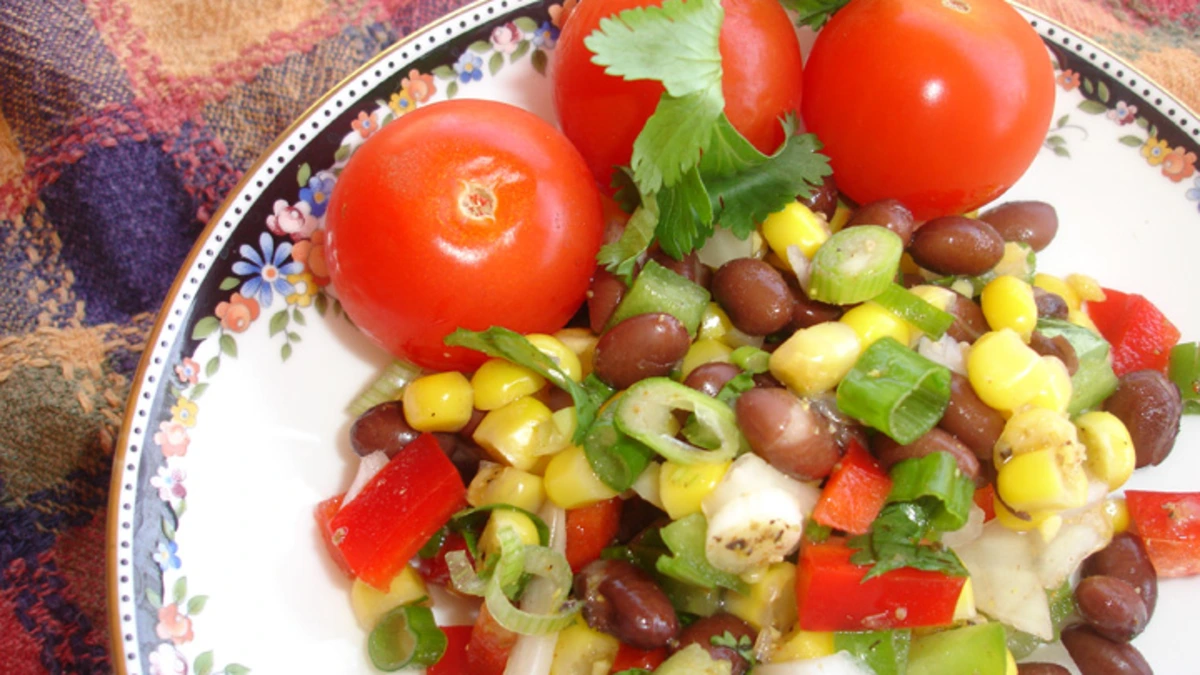 Miso-Glazed Black Bean and Corn Salad