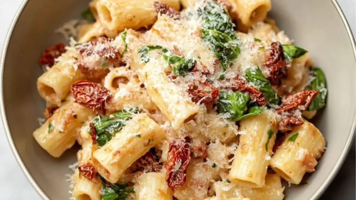 Creamy Sun-Dried Tomato and Herb Pasta