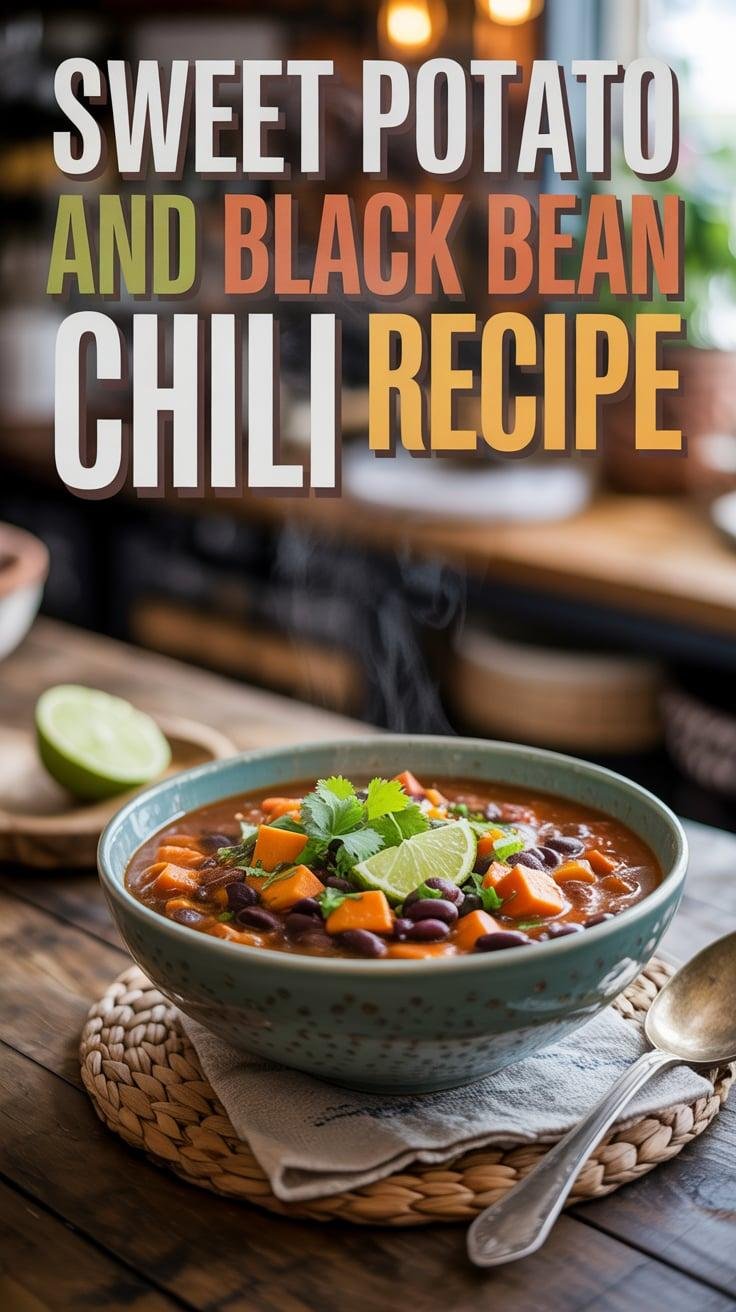 Cumin-Spiced Sweet Potato and Black Bean Chili
