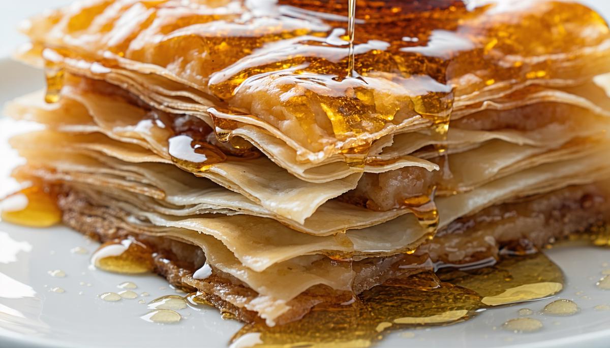 Coconut-Crusted Baklava with Honey Syrup