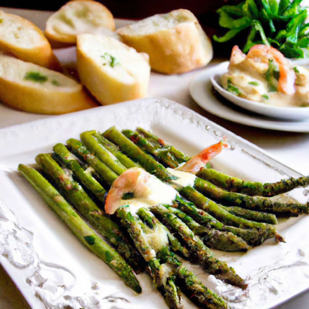 Turmeric-Glazed Shrimp with Asparagus