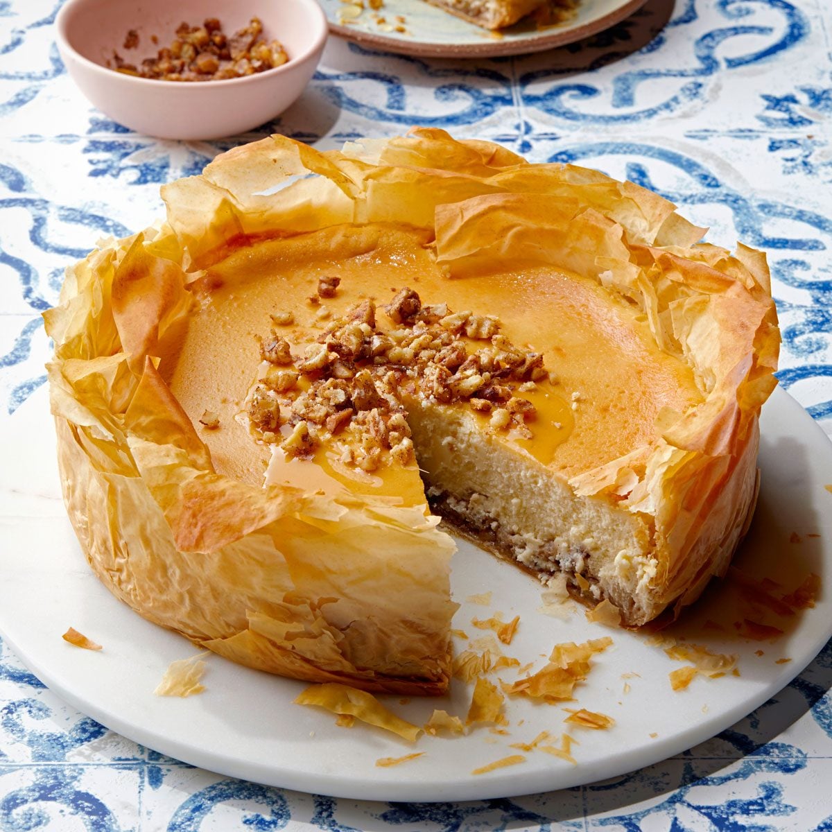 Layered Phyllo Pastry with Pistachios and Honey
