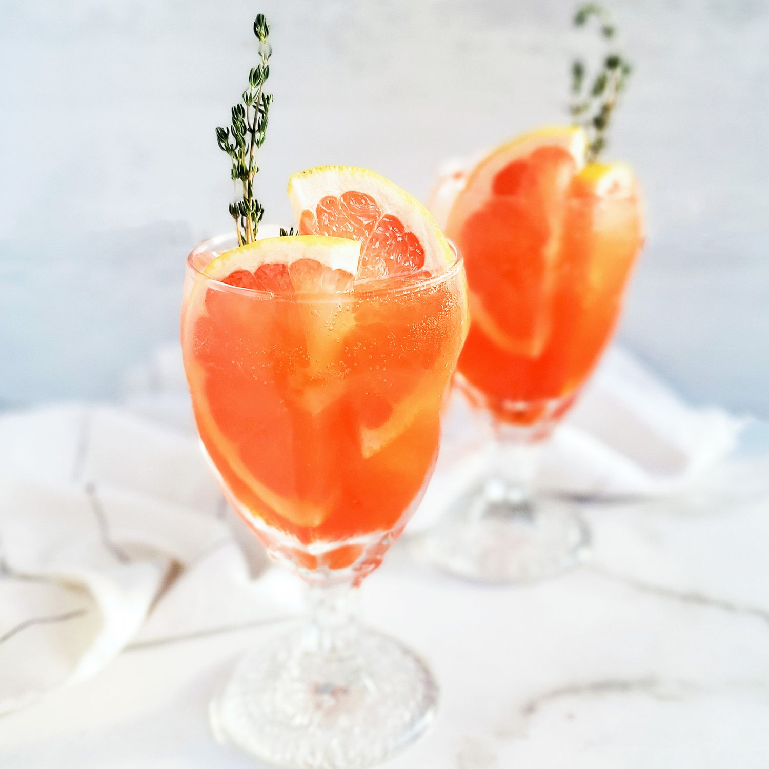 Citrus-Infused Aperol Spritz with Grapefruit Segments