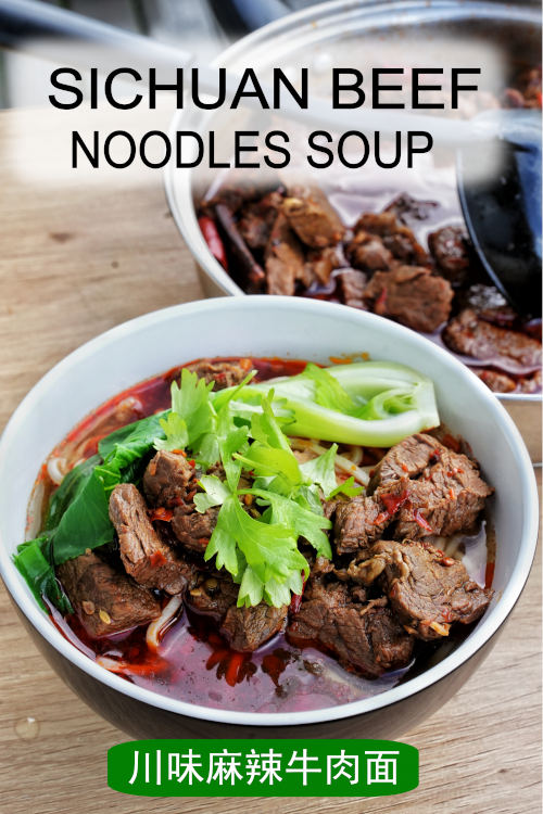 Sichuan-Style Hand-Pulled Noodles with Beef and Peppercorn Broth
