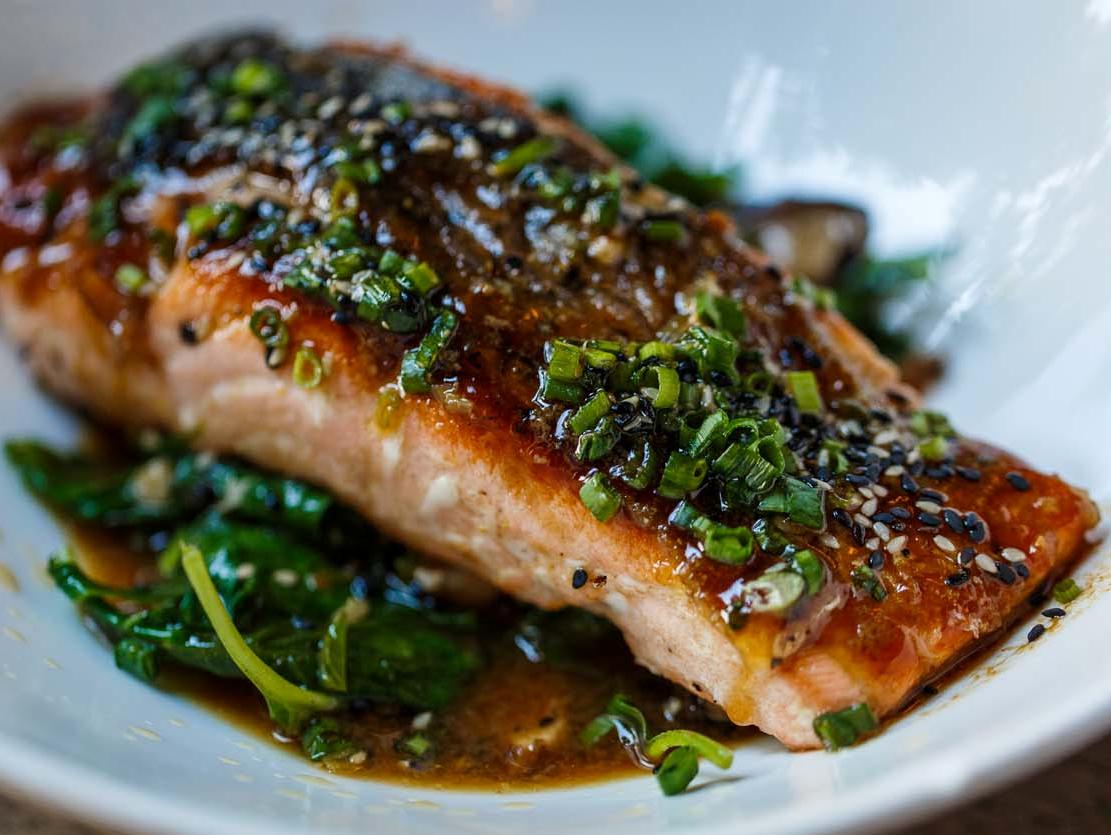 Ginger-Soy Glazed Salmon Fillets