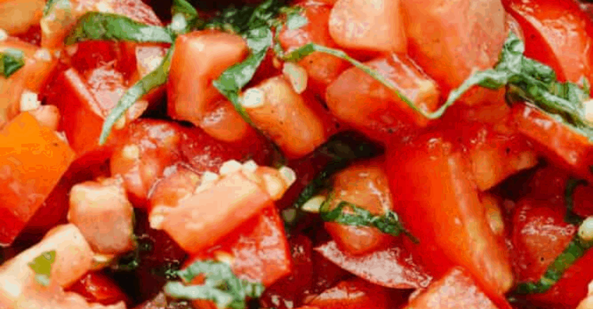 Herb-Infused Tomato Salad with Basil Oil