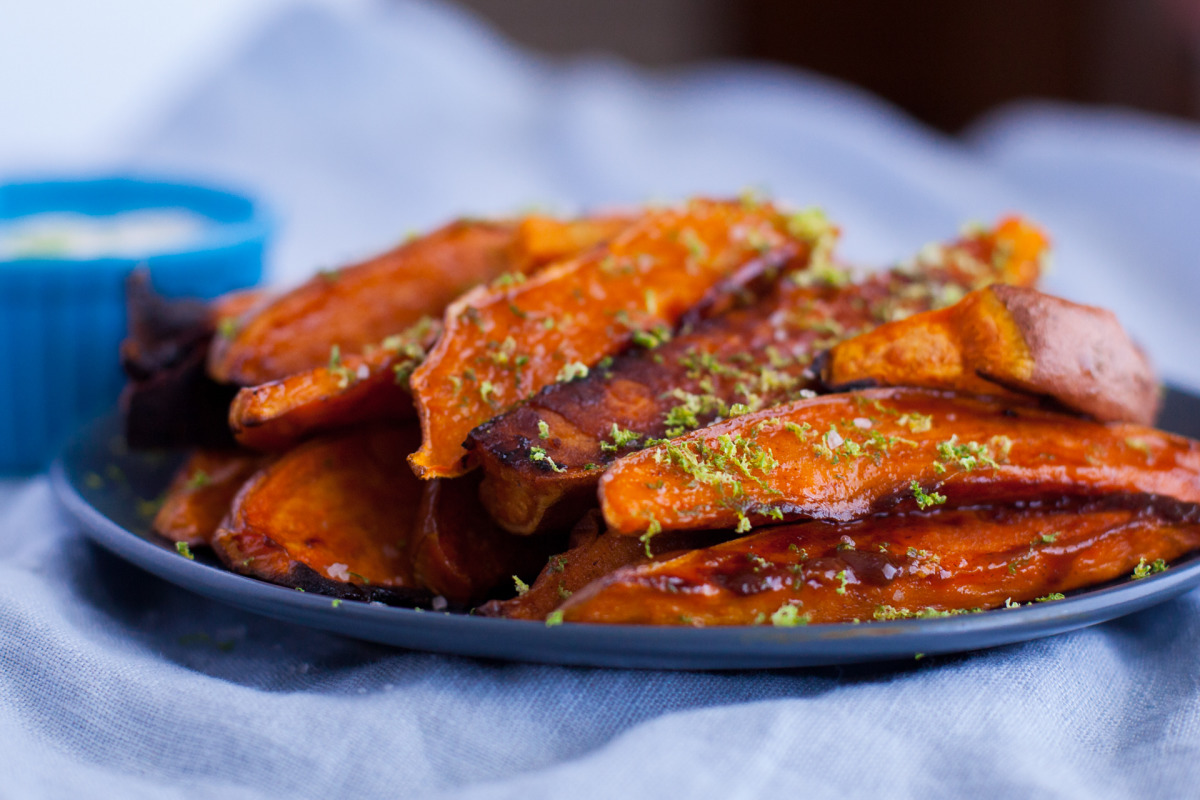 Maple-Lime Glazed Sweet Potato Fries