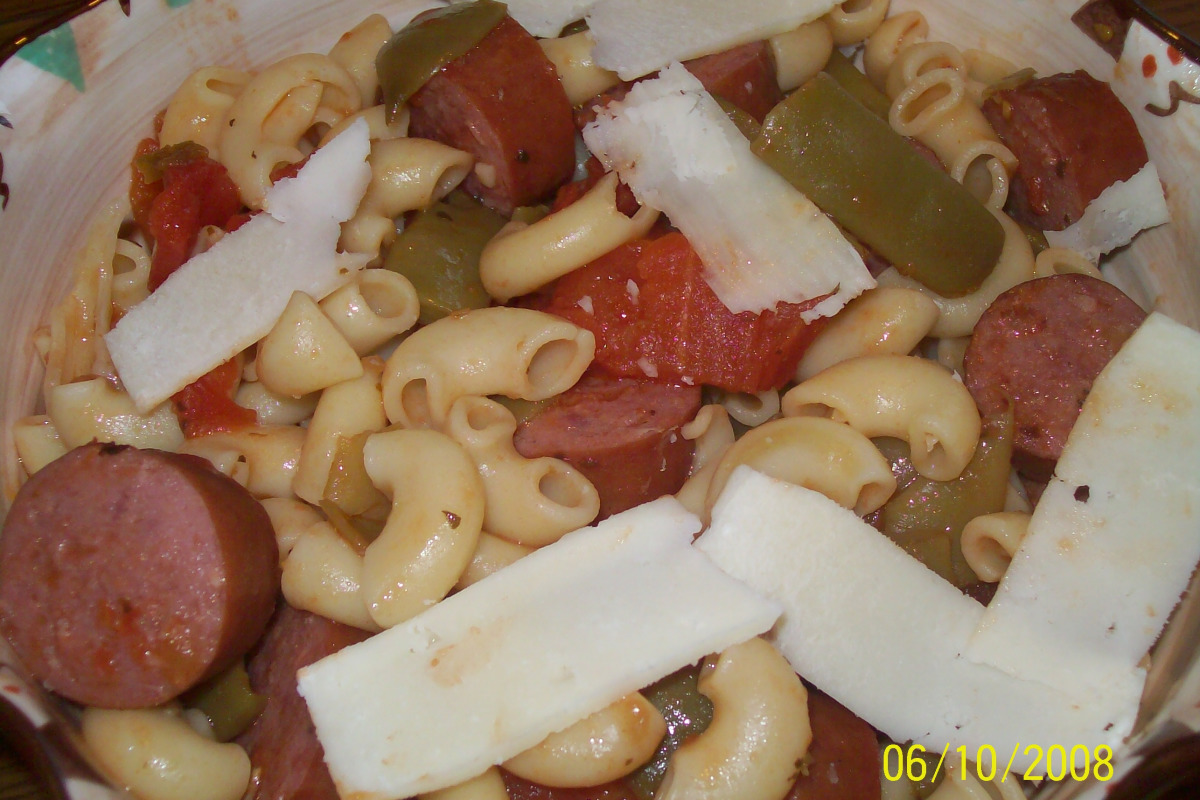 Sausage and Black Bean Pasta with Tomato Basil Sauce