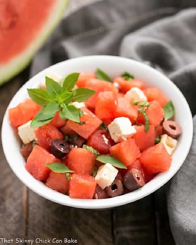 Watermelon-Feta Salad with Basil and Balsamic