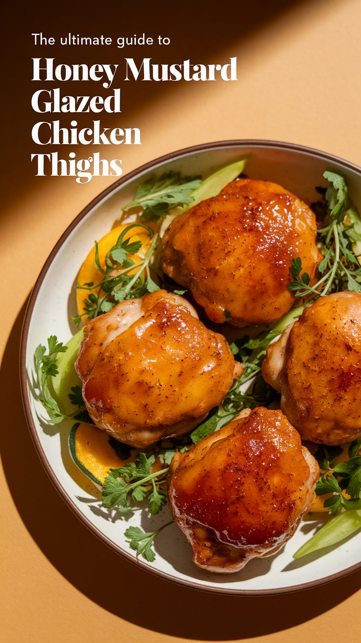 Honey-Mustard Glazed Chicken Thighs with Dill