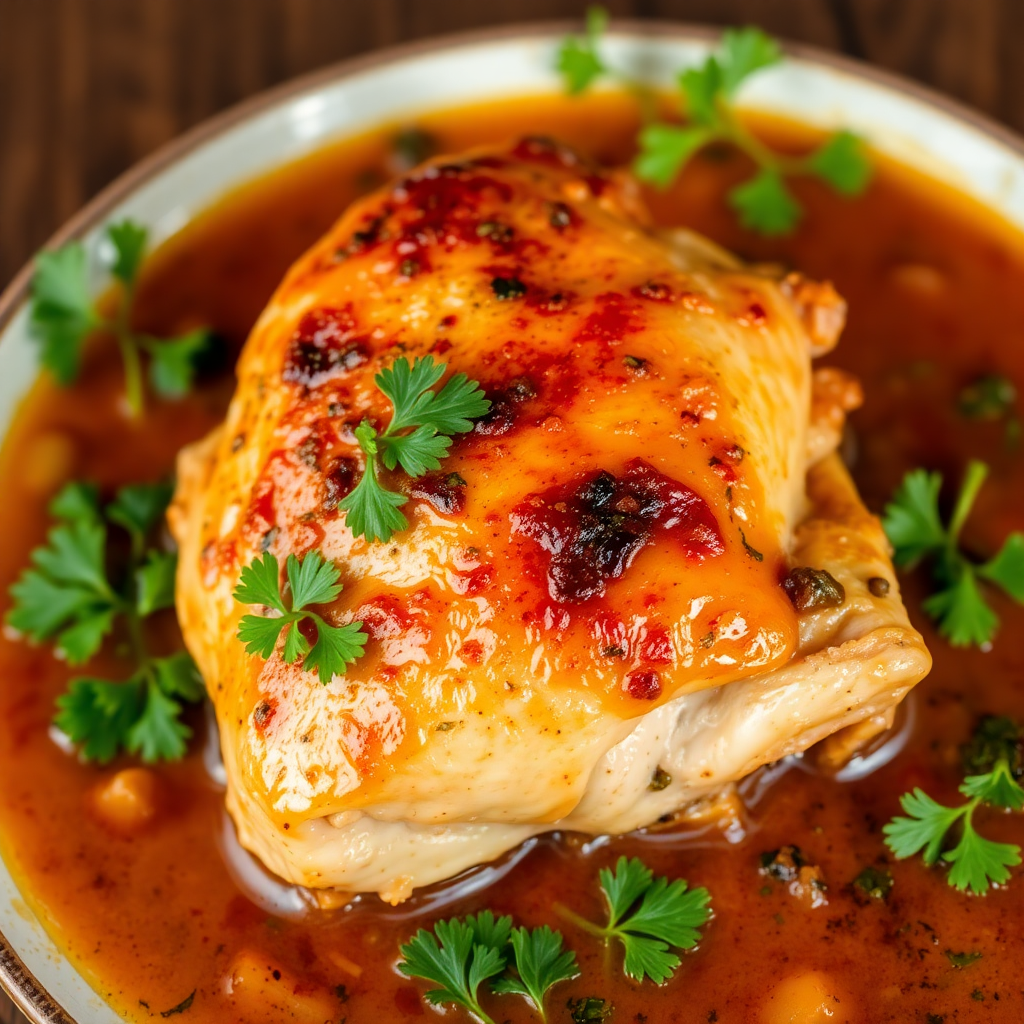 Herb-Crusted Chicken Thighs with Herb-Infused Butter