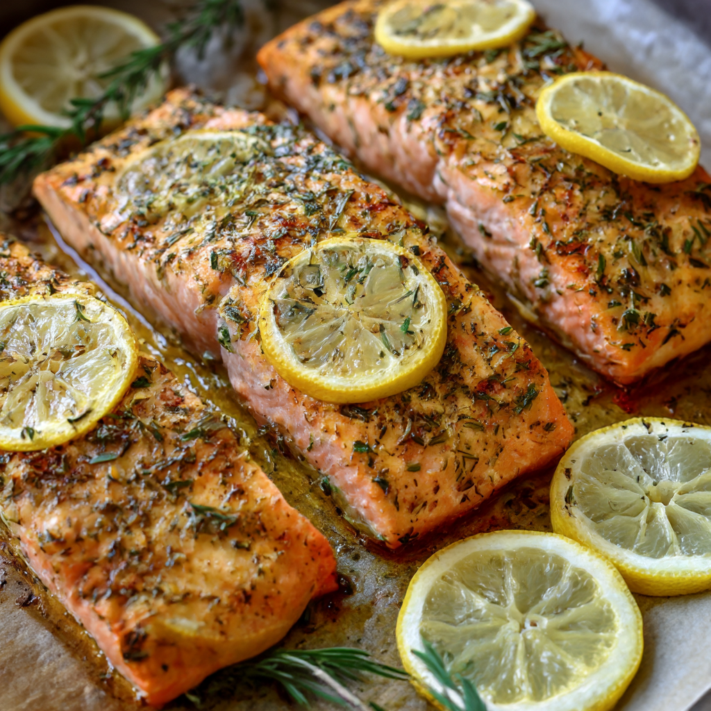Baked Lemon Herb Salmon
